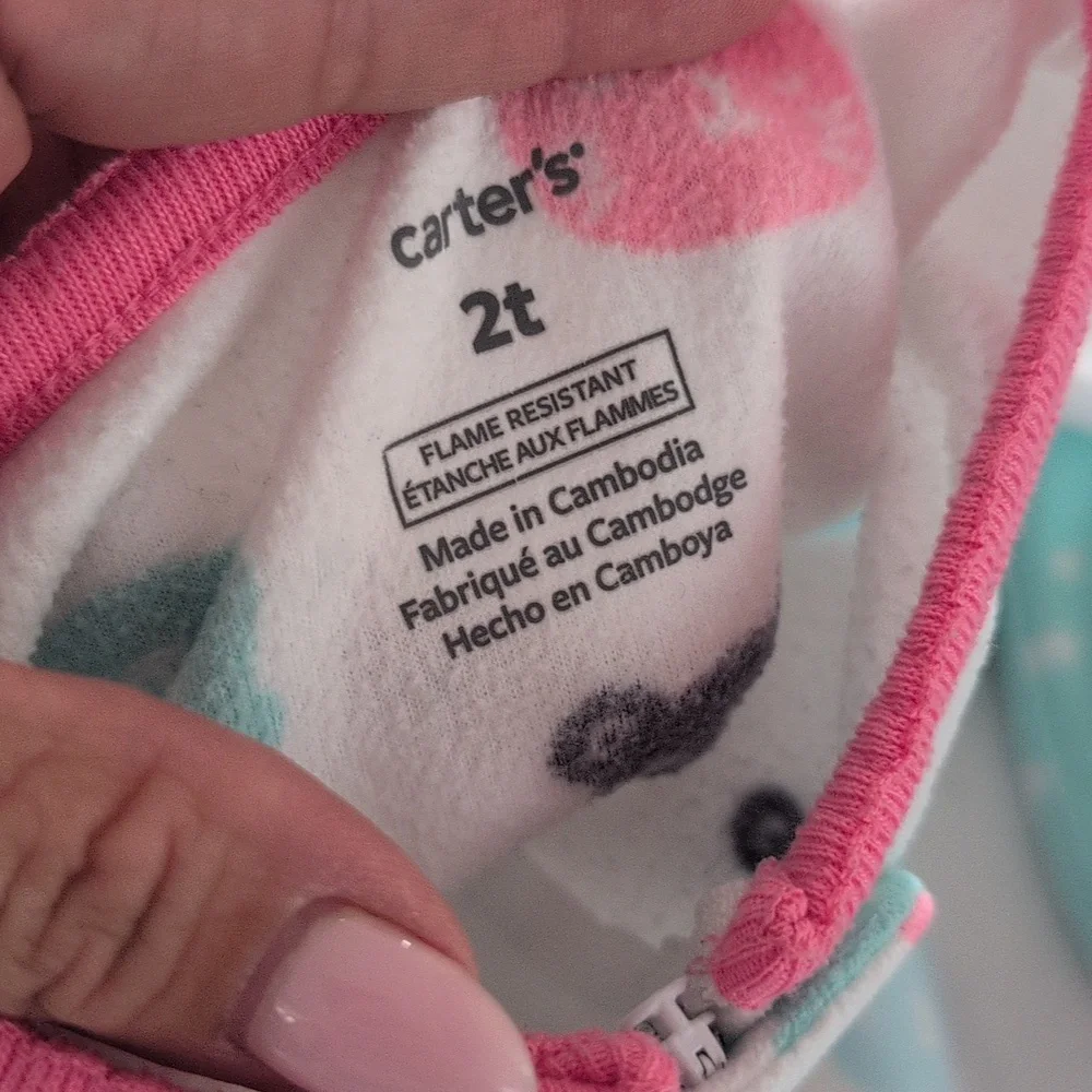 Bundle Fleece Adorable Baby Footed Pajamas Set 2T